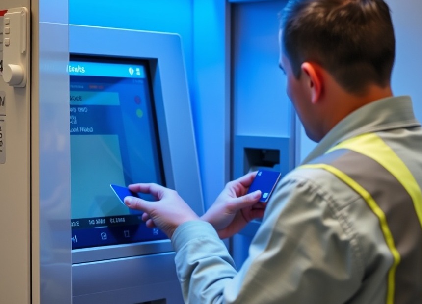 Security audit carried out on a self-service machine